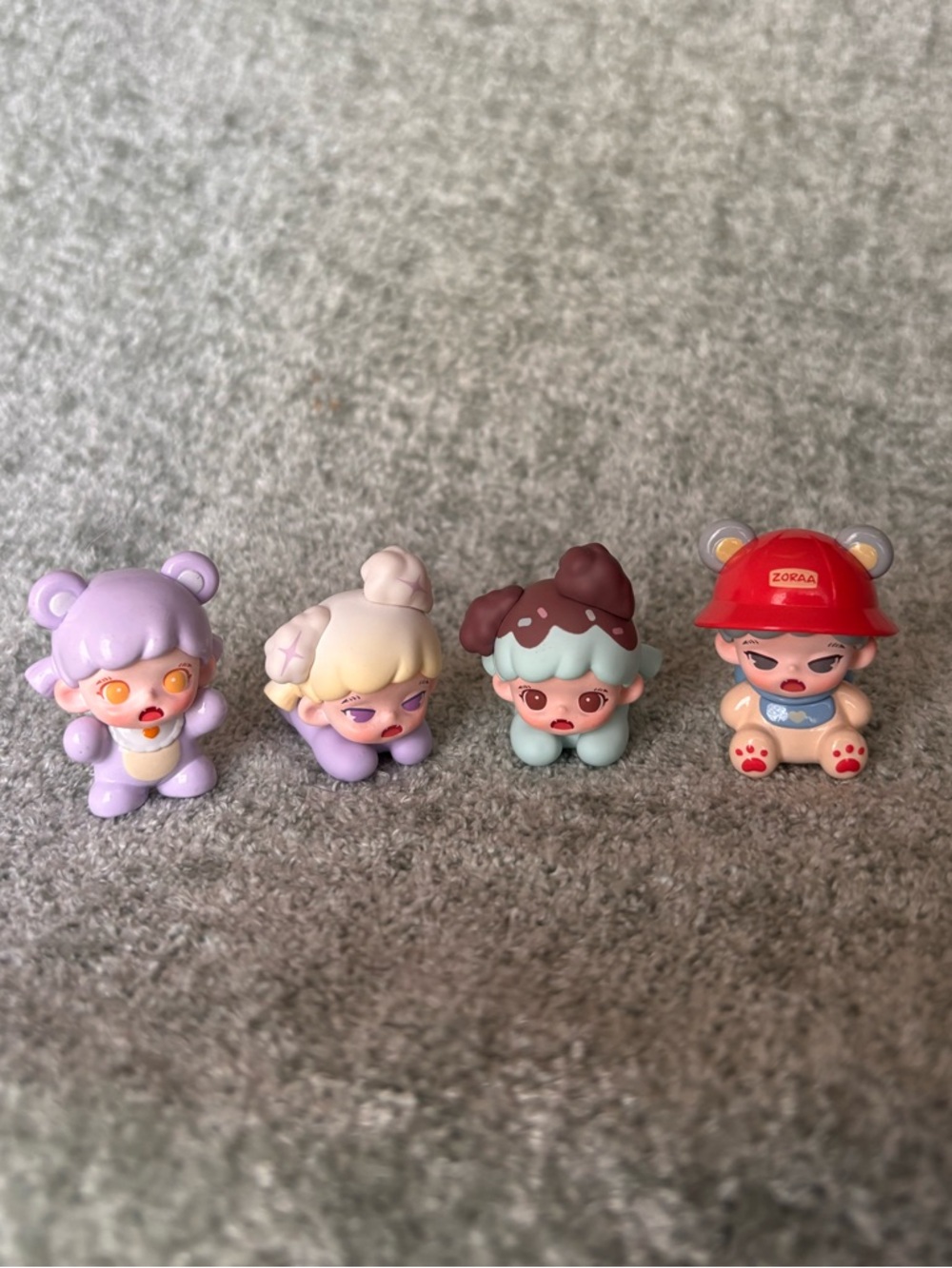 TNT SPACE Zoraa Tiny Kindergarten mini beans bundle of 4 | blind bag mini figure